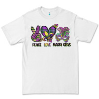 White peace love mardi gras Premium Tee - CowGirlArtShop