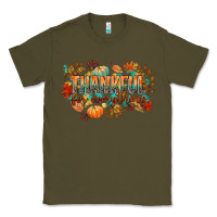 Army Green thankful for everything Classic Tee - CowGirlArtShop
