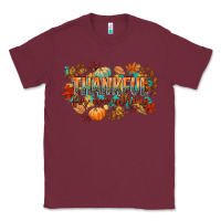 Burgundy thankful for everything Classic Tee - CowGirlArtShop