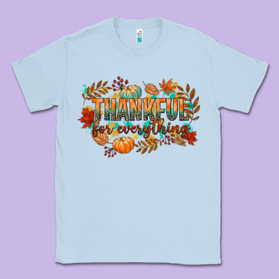 Thankful For Everything Classic Tee Designed By Cowgirlartshop