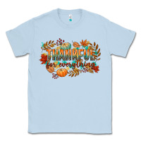 Dusty Blue thankful for everything Classic Tee - CowGirlArtShop
