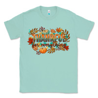 Seafoam thankful for everything Classic Tee - CowGirlArtShop