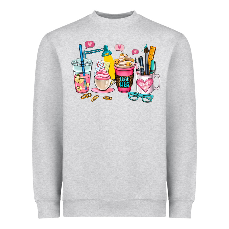 Teacher Coffee Cup Heavyweight Sweatshirt by AdoDesignShop | Teevron