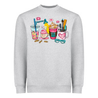 Heather Grey teacher coffee cup Heavyweight Sweatshirt - AdoDesignShop
