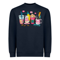Navy teacher coffee cup Heavyweight Sweatshirt - AdoDesignShop