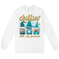 White chillin' with my gnomies Long Sleeve Tee - BundleAndBundleShop