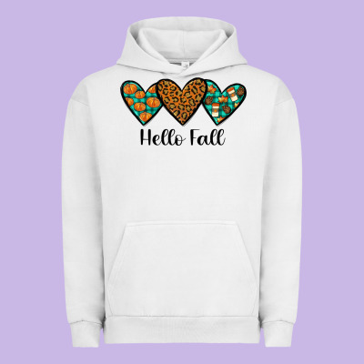 Hello Fall Urban Hoodie Designed By Jahusdesignshop