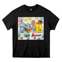 Black hello summer coffee cups Heavy Core Tee - TumblerDesignByShophia
