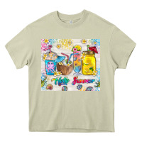 Mossy hello summer coffee cups Heavy Core Tee - TumblerDesignByShophia