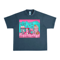 Midnight Navy pink christmas coffee Urban Heavy Tee - Jasminsmagicworld