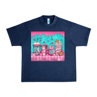Navy pink christmas coffee Urban Heavy Tee - Jasminsmagicworld