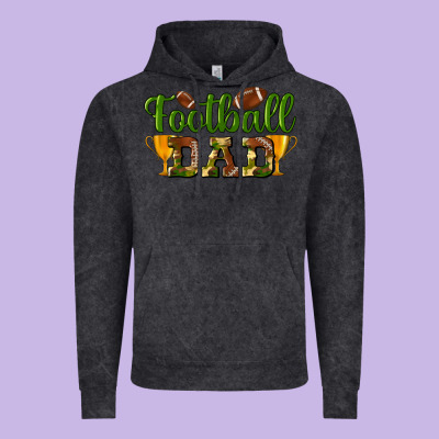 Football Dad Vintage Hoodie Designed By Bundleandbundleshop