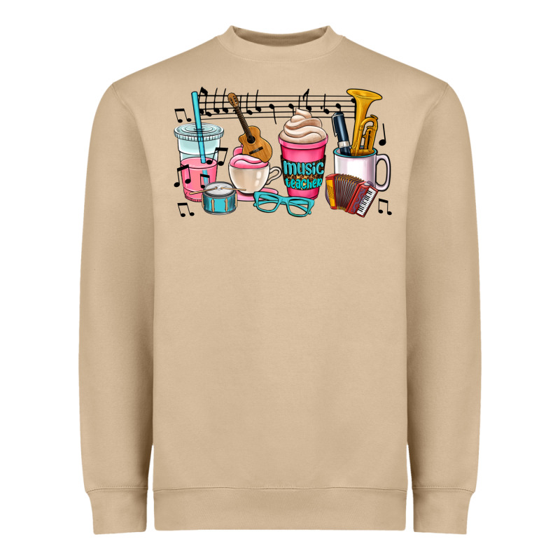Music Teacher Heavyweight Sweatshirt by AdoDesignShop | Teevron