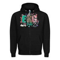 Black ekg tech Zipper Hoodie - AdoDesignShop