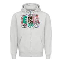 Dove Grey ekg tech Zipper Hoodie - AdoDesignShop