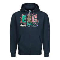 Navy ekg tech Zipper Hoodie - AdoDesignShop