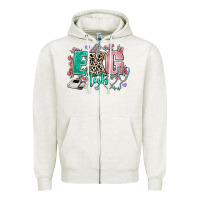 Oatmeal Heather ekg tech Zipper Hoodie - AdoDesignShop
