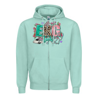 Seafoam ekg tech Zipper Hoodie - AdoDesignShop