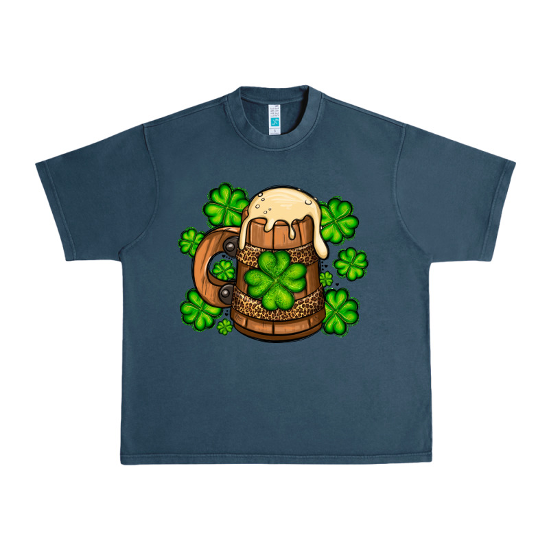 St. Patrick's Beer And Shamrock Urban Heavy Tee by OliviaCreatesArt | Teevron