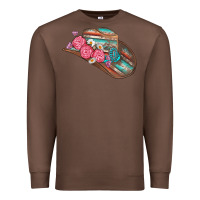 Chestnut cowboy hat Premium Sweatshirt - AdoDesignShop