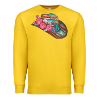 Lemon cowboy hat Premium Sweatshirt - AdoDesignShop