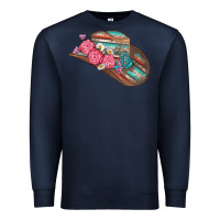Navy cowboy hat Premium Sweatshirt - AdoDesignShop