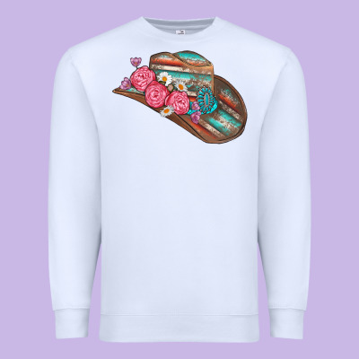 Cowboy Hat Premium Sweatshirt Designed By Adodesignshop