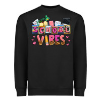 Black school vibes Heavyweight Sweatshirt - AdoDesignShop