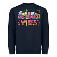 Navy school vibes Heavyweight Sweatshirt - AdoDesignShop
