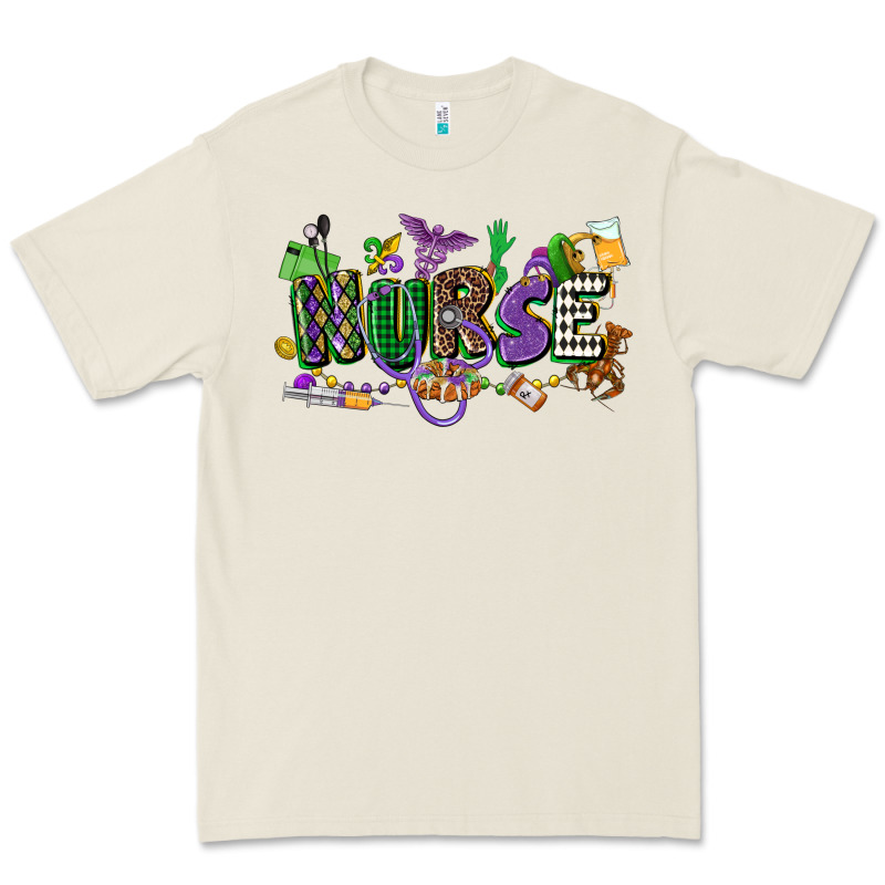 Nurse Mardi Gras Premium Tee by CowGirlArtShop | Teevron
