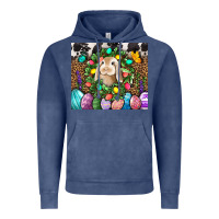 Vintage Denim Easter Bunny Tumbler Vintage Hoodie - BundleAndBundleShop