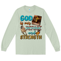 Matcha God Is Our Refuge And Strength Long Sleeve Tee - BundleAndBundleShop