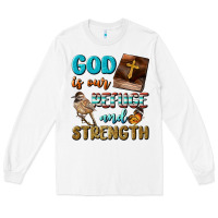 White God Is Our Refuge And Strength Long Sleeve Tee - BundleAndBundleShop