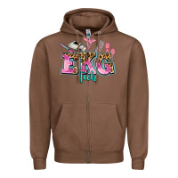Chestnut ekg tech Zipper Hoodie - AdoDesignShop