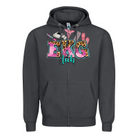 Smoke ekg tech Zipper Hoodie - AdoDesignShop