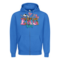 True Royal ekg tech Zipper Hoodie - AdoDesignShop