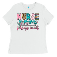 White Nurse in progres Ladies Tee - CowGirlArtShop