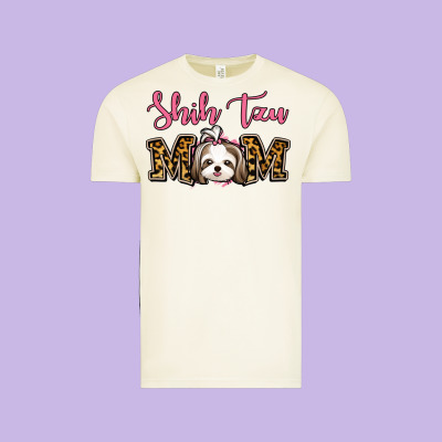 Shih Tzu Mom Vintage Tee Designed By Jasminsmagicworld