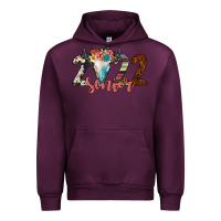 Mauve Wine 2022 senior bull skull Urban Hoodie - JahusDesignShop