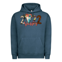Pigment Midnight Navy 2022 senior bull skull Urban Hoodie - JahusDesignShop