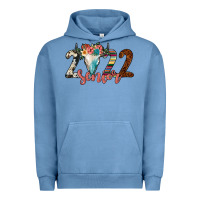 Pigment Pebble Blue 2022 senior bull skull Urban Hoodie - JahusDesignShop