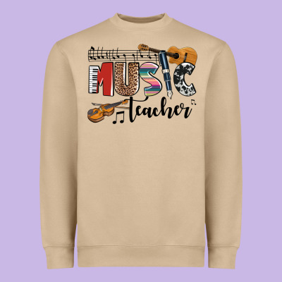 Music Teacher Heavyweight Sweatshirt Designed By Adodesignshop