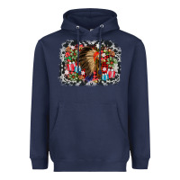Navy indian hat christmas Heavyweight Hoodie - AdoDesignShop