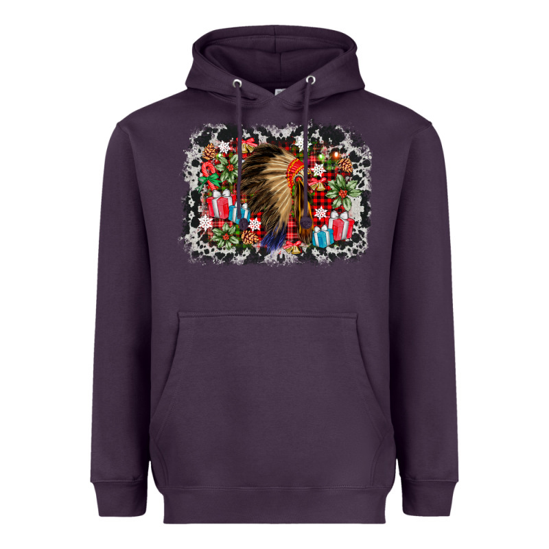 Indian Hat Christmas Heavyweight Hoodie by AdoDesignShop | Teevron