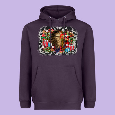 Indian Hat Christmas Heavyweight Hoodie Designed By Adodesignshop