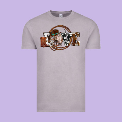Western Love For Cowboys Olivia Vintage Tee Designed By Oliviacreatesart