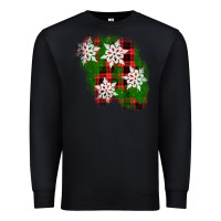 Black christmas patch Premium Sweatshirt - AdoDesignShop