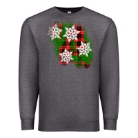 Charcoal Heather christmas patch Premium Sweatshirt - AdoDesignShop