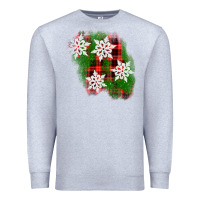 Heather Grey christmas patch Premium Sweatshirt - AdoDesignShop