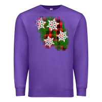 Purple christmas patch Premium Sweatshirt - AdoDesignShop